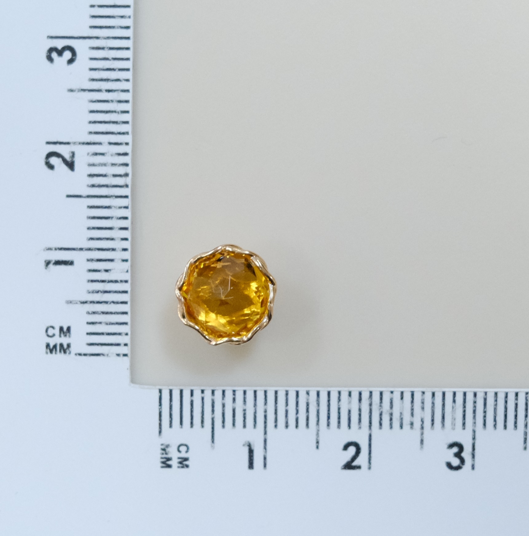 Серебряная подвеска с цитрином